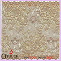Notable gold silk raschel knitting lace for shirts